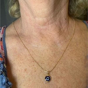BLUE Evil Eye Necklace